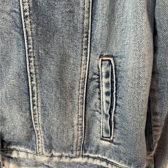 Kaari Blue Women’s Denim Ruffle Jacket Size XL - Picture 4 of 5